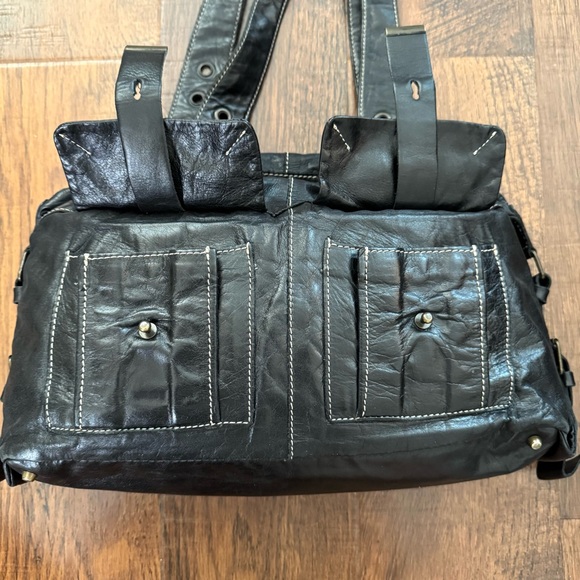 FRANCESCO BIASIA black leather motorcycle 🏍 bag - Picture 6 of 11